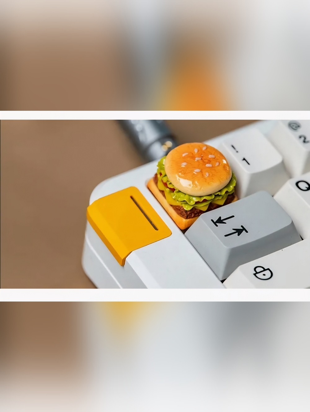 Sesame Burger Keycap - Cute Burger Artisan Keycap